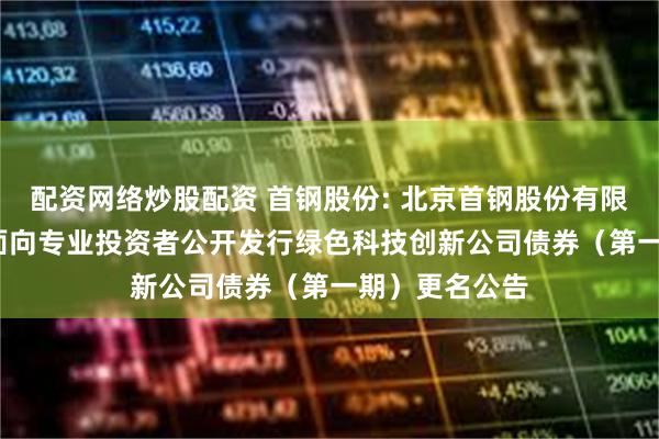 配资网络炒股配资 首钢股份: 北京首钢股份有限公司2025年面向专业投资者公开发行绿色科技创新公司债券（第一期）更名公告