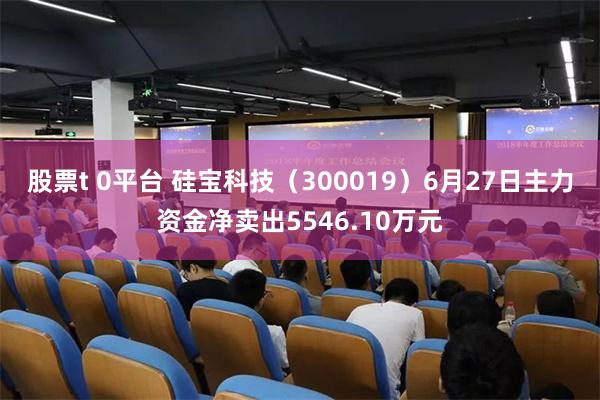 股票t 0平台 硅宝科技（300019）6月27日主力资金净卖出5546.10万元