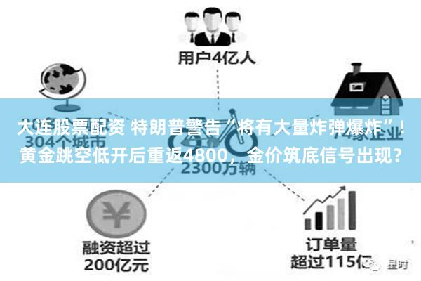 大连股票配资 特朗普警告“将有大量炸弹爆炸”！黄金跳空低开后重返4800，金价筑底信号出现？