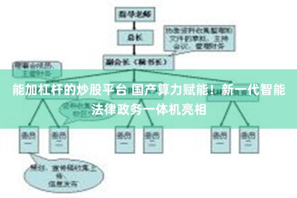 能加杠杆的炒股平台 国产算力赋能!新一代智能法律政务一体机亮相
