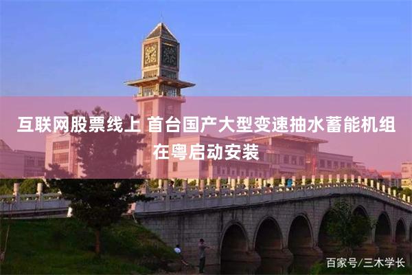 互联网股票线上 首台国产大型变速抽水蓄能机组在粤启动安装