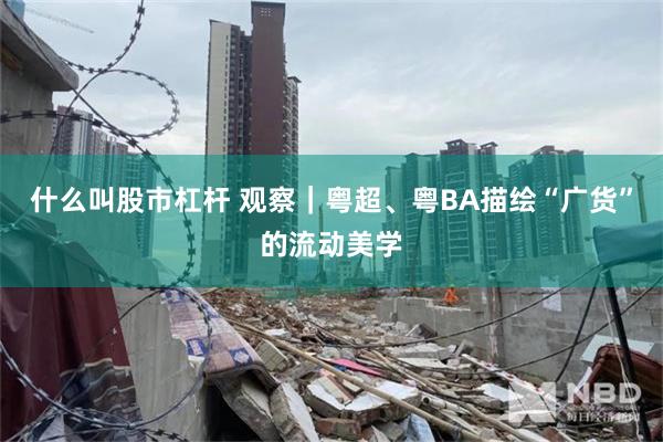 什么叫股市杠杆 观察｜粤超、粤BA描绘“广货”的流动美学