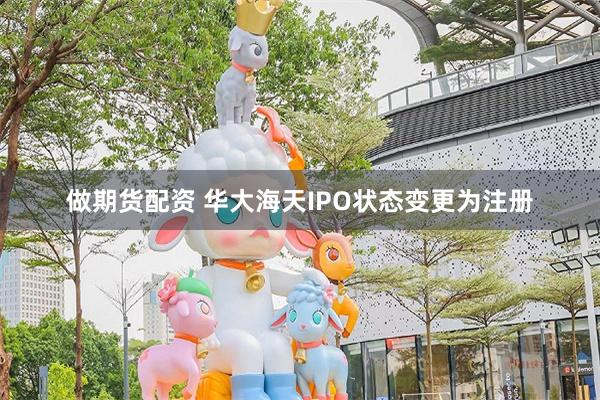 做期货配资 华大海天IPO状态变更为注册