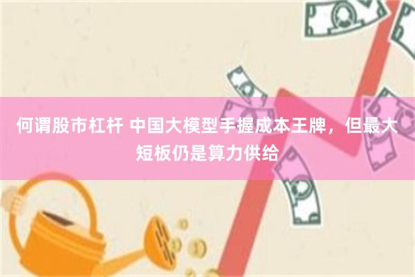 何谓股市杠杆 中国大模型手握成本王牌，但最大短板仍是算力供给