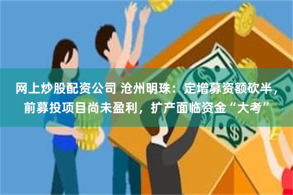 网上炒股配资公司 沧州明珠：定增募资额砍半，前募投项目尚未盈利，扩产面临资金“大考”