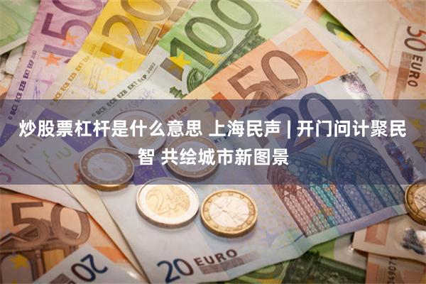炒股票杠杆是什么意思 上海民声 | 开门问计聚民智 共绘城市新图景