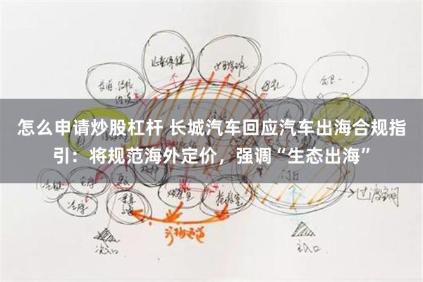 怎么申请炒股杠杆 长城汽车回应汽车出海合规指引：将规范海外定价，强调“生态出海”
