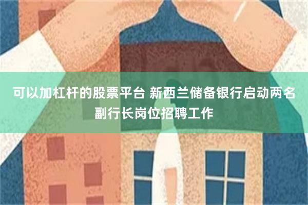 可以加杠杆的股票平台 新西兰储备银行启动两名副行长岗位招聘工作