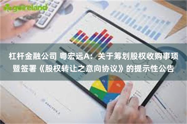 杠杆金融公司 粤宏远A：关于筹划股权收购事项暨签署《股权转让之意向协议》的提示性公告